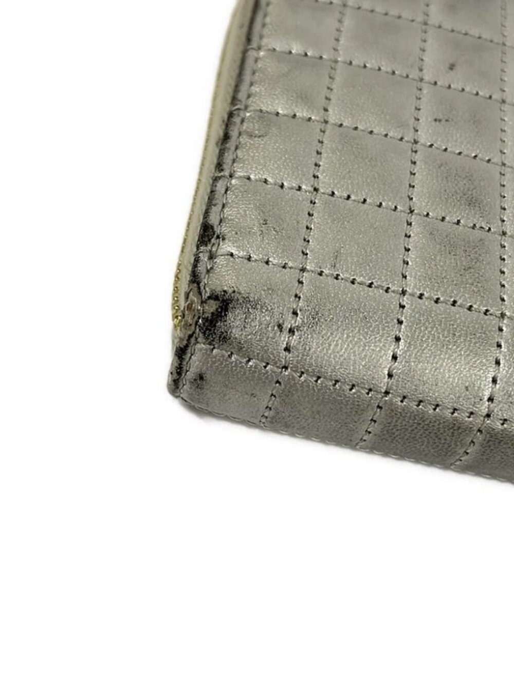 CELINE - Silver Leather Long Wallet - Picture 8 of 8